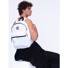 Vatkalimon Unisex Beyaz  Su Geçirmez Okul ve Sırt Çantası