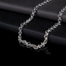 Tesbih Sepetim 925 Ayar Gümüş El Işi Doch Zincir Model Erkek Zincir
