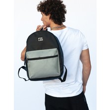 Vatkalimon Unisex Gri Siyah Lacivert  Su Geçirmez Okul ve Sırt Çantası