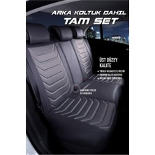 Deniz Tuning mercedes cl Lüx Uyumlu Deri Oto Koltuk Kılıfı 5'li Set Tam Takım Lıne Füme