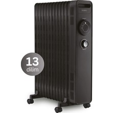 Kumtel 13 Dilim Siyah Radyatör KUM1240S