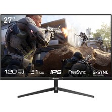 GameBooster GB-2712FF 27" 120hz 1ms IPS FHD FreeSync, G-Sync 1xHDMI,1xDP Gaming Monitör