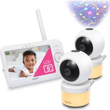 Vtech VM5463-2 Video Bebek Monitörü 720P 5 Inc LCD Ekran, 2 Kameralı