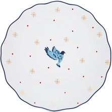 Emsan Infancy Bird New Year Yılbaşı New Bone 2'li Pasta Tabağı 20.5 cm