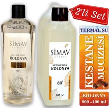 Simav Synaus Kestane Özlü ve Termal Sulu Kolonya 2'li Set 900 ml + 400 ml