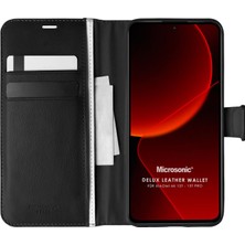 Microsonic Xiaomi Mi 13T Kılıf Delux Leather Wallet Siyah