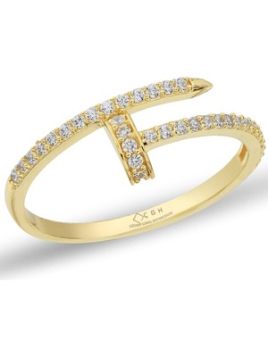 ÇGK KUYUMCULUK Çıtır Çivi Altın Yüzük CGKCTR02