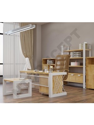 Ntconcept Lue Doğal Ahşap Ofis ve Çalışma Odası Takımı