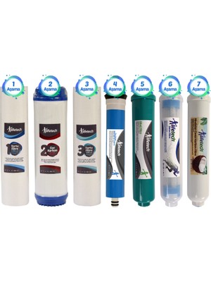 LifeTech 7 Aşama Filtre Seti (Membran Filtreli)