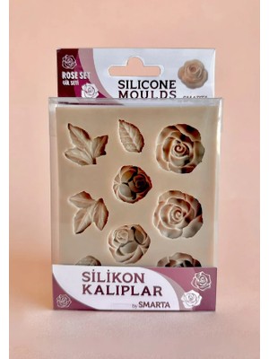 HOBİ MARKET ART Smarta Silicone Moulds Silikon Epoksi ve Polimer Kil Kalıbı Rose Set