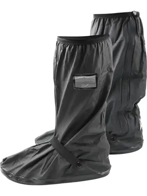 Ebakbak Motosiklet Ayakkabı Bot Kılıfı Yağmurluğu Su Geçirmez Lastikli Motor Bacak Yağmurluk Çamur Koruma