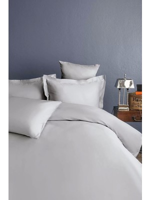 İssimo Home Simply Buz Gri Yatak Örtüsü Set Çift Kişilik