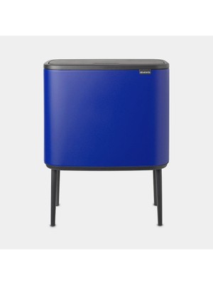 Brabantia Çöp Kutusu Iki Bölmeli 11+23 Litre Bo Touch Bin Mineral Powerful Blue   208348