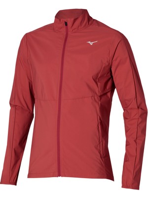 Mizuno Premium Warm Jacket Erkek Yağmurluk Bordo