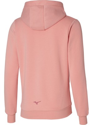 Mizuno Release Hoodie Kadın Kapüşonlu Sweatshirt Pembe