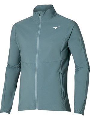 Mizuno Premium Warm Jacket Erkek Yağmurluk Gri