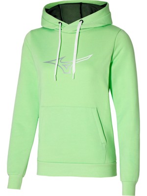 Mizuno Release Hoodie Kadın Kapüşonlu Sweatshirt Yeşil