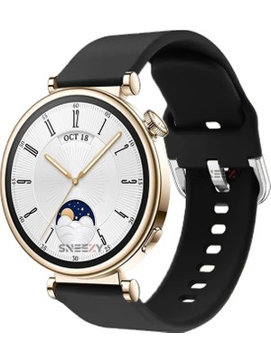 Sneezy Huawei Watch Gt4 41MM Ile Uyumlu 18MM Purelux Soft Tokalı Silikon Kordon