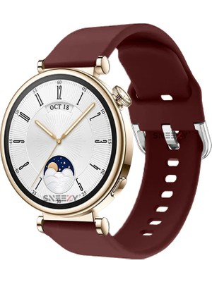 Sneezy Huawei Watch Gt4 41MM Ile Uyumlu 18MM Purelux Soft Tokalı Silikon Kordon