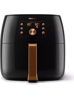 Philips Xxl 7,3 Litre Ultra Premium Airfryer Siyah Bakır - Yeni Seri - LUCİOLE BEYAZ LAMBADER HEDİYE!