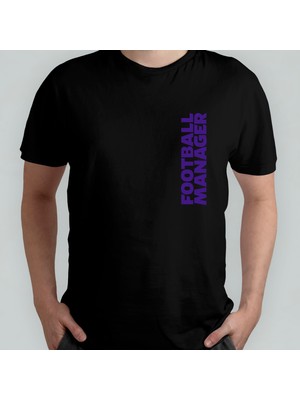 Pixxa Football Manager 2024 - Fm 2024 %100 Pamuklu Bisiklet Yaka T-Shirt Model - 8