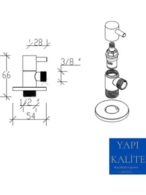 Yapı Kalite Taharet Musluğu Aç Kapa-Ara Musluk