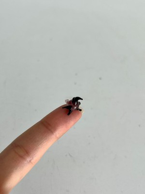 El Yapımı Mini Murano Cam Penguen Biblo A133-06