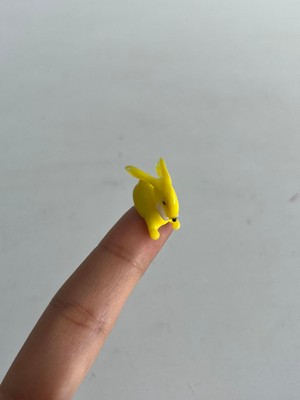 El Yapımı Mini Murano Cam Tavşan Biblo A127-02