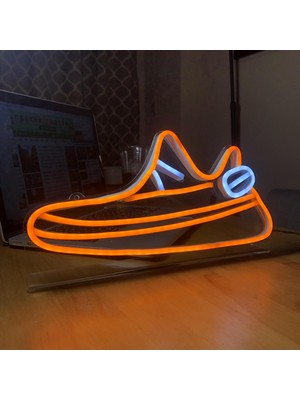 Aqqogib Ins Holiday Creative Gifts Dimming Modeling Lights LED Decorative Lights Sneakers Decoration Neon Lights（ye2） (Yurt Dışından)