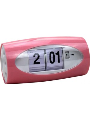 Aqqogib Pille Çalışan Modern Dijital Çalar Saat Araba Flip Clock Home Room Decor - Kırmızı (Yurt Dışından)