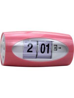 Aqqogib Pille Çalışan Modern Dijital Çalar Saat Araba Flip Clock Home Room Decor - Kırmızı (Yurt Dışından)