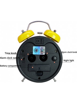Aqqogib Öğrenci Çalar Saat, Küçük Sarı Ördek Çalar Saat, Öğrenci Ev Dekorasyonu Masaüstü Saati (Yellow2) (Yurt Dışından)