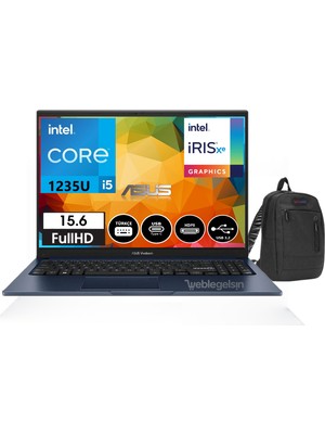 Asus Vivobook 15 Intel Core I5 16GB 256GB SSD 15.6" Dos Fhd Dizüstü Bilgisayar+ÇANTA