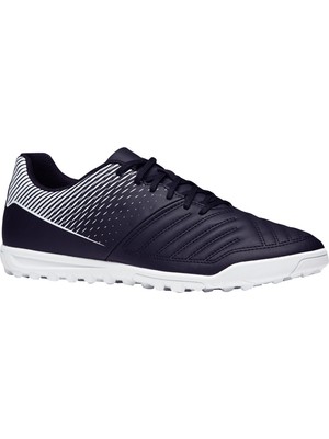 Decathlon Kipsta Erkek Halı Saha Ayakkabısı  Futbol Ayakkabısı Siyah Beyaz Agility 100 Tf Sentetik Malzeme ile Dayanıklı
