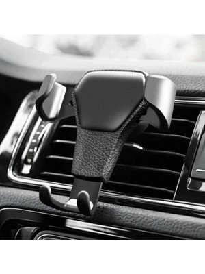 La Clem V Tipi Ayarlı Araba Telefon Tutacağı Siyah