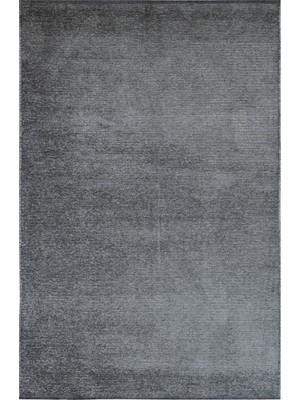 Bespoky Alayna Anthracite Solid Color Cotton Machine Made Area Rug