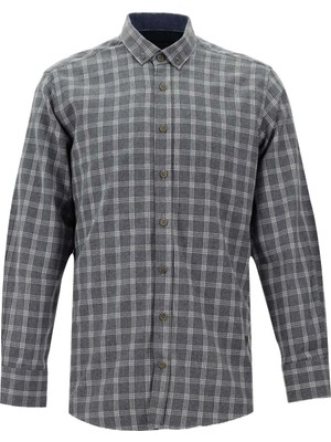 Kiğılı Uzun Kol Regular Fit Ekose Oduncu Pamuklu Gömlek