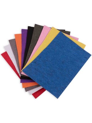 Endüstriyel Kesim Kalın Keçe A4 Renkli Keçe Karışık 10'lu