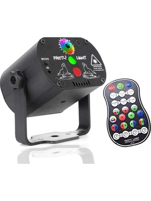 Norınco Disko Lazer Projektör Ses Kontrollü Rgb LED Aydınlatmalı Mini Sahne Parti Lazer Show