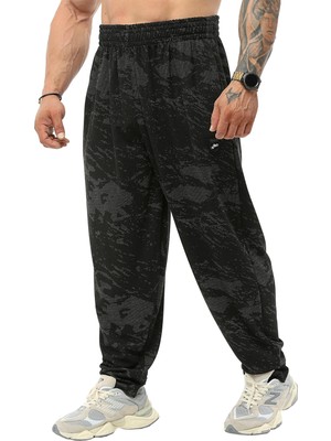 BGSM Loose Fit Eşofman Altı Desenli Şalvar Kesim Pantolon Bgsm PNT1380