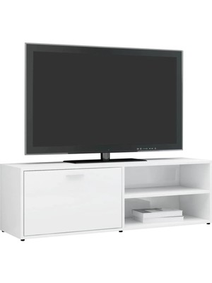 Aden Home Ciri Modern Tv Ünitesi, Dolaplı Tv Sehpası, Beyaz Tasarım %100 Mdf, TVU16