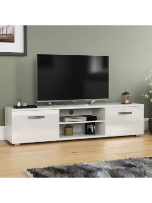 Aden Home Semyon Modern Tv Ünitesi, Tv Sehpası, Beyaz Tasarım %100 Mdf, TVU13