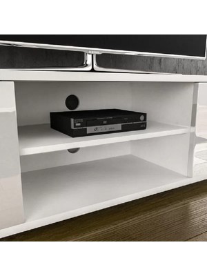 Aden Home Semyon Modern Tv Ünitesi, Tv Sehpası, Beyaz Tasarım %100 Mdf, TVU13