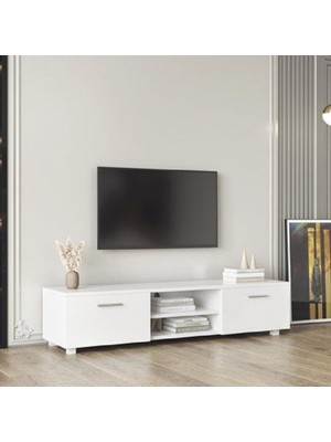 Aden Home Saul Modern Tv Ünitesi, 2 Kapaklı Tv Ünitesi, 150CM %100 Mdf, TVU03