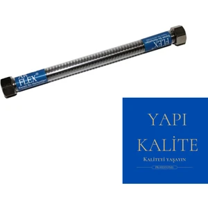 Yapı Kalite Patentli Arflex 3/8 3/8 Pvc Kaplı Çelik Flex Klozet Bağlantısı 70 cm