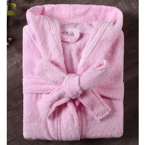 Gül Ev Tekstil Ürünleri Pembe Büyük Beden Pamuklu Bornoz