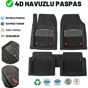 Mitsubishi Lancer 2004 4d Havuzlu Üniversal Yeni Nesil Pro Paspas Siyah - Gri