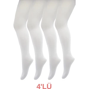 Belyy Socks 4'lü Mikro 60 Denye Kız Çocuk Külotlu Çorap
