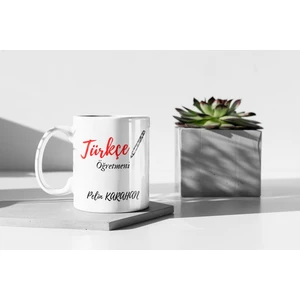 Nino Store Öğretmenler Gününe Özel Türkçe Öğretmeni Branş Baskılı Hediyelik Kupa Bardak