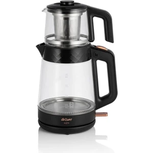 GUSTO Çay Makinesi - Siyah / 2(Lt) x 0.9(Lt)